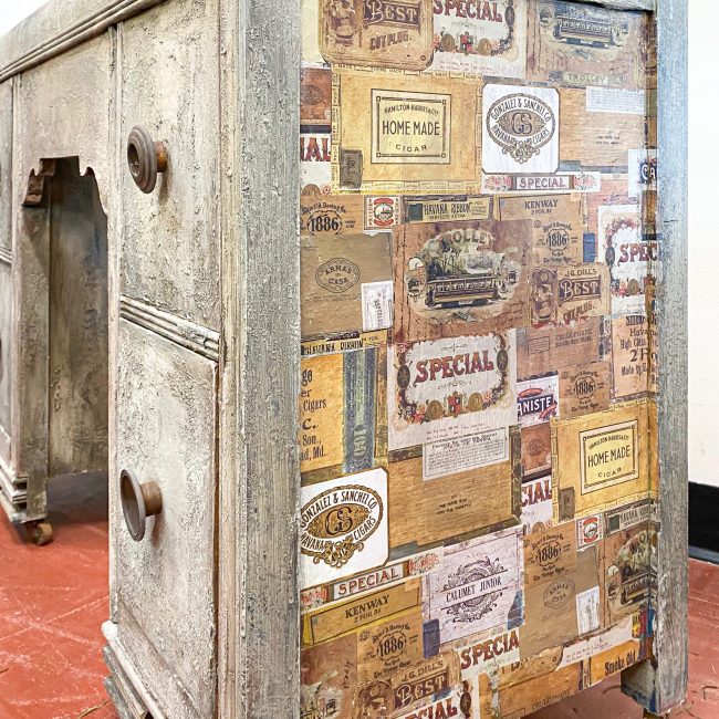 Vintage Cigar Box Decal Transfer by Redesign with Prima!