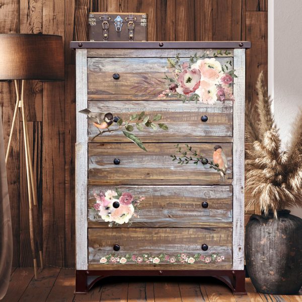 Cozy Evening Decor transfer by redesign with Prima! Furniture decal transfer!