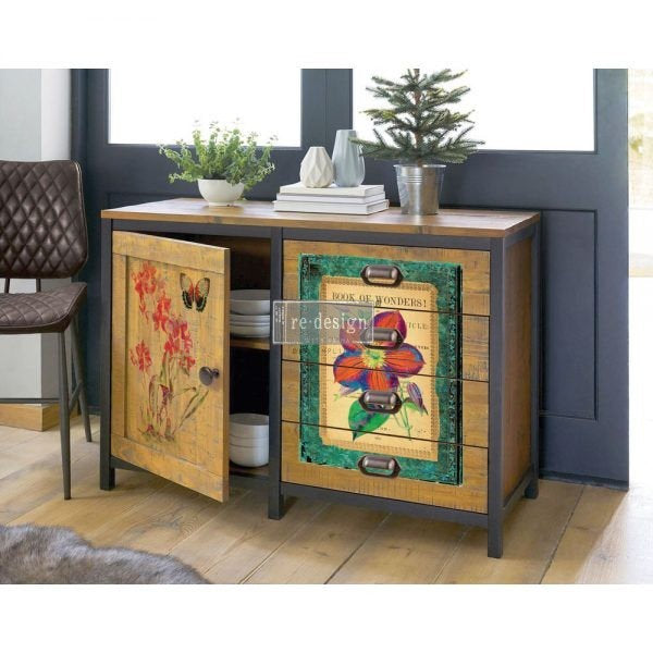 Wondrous Flora - Furniture Decal Transfer by Redesign with Prima!