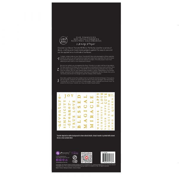 Powerful Words - Rub-On Furniture Decal Mini-Transfer by Redesign with Prima!