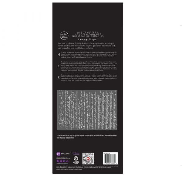 Secret Letter II - Rub-On Furniture Decal Mini-Transfer by Redesign with Prima!