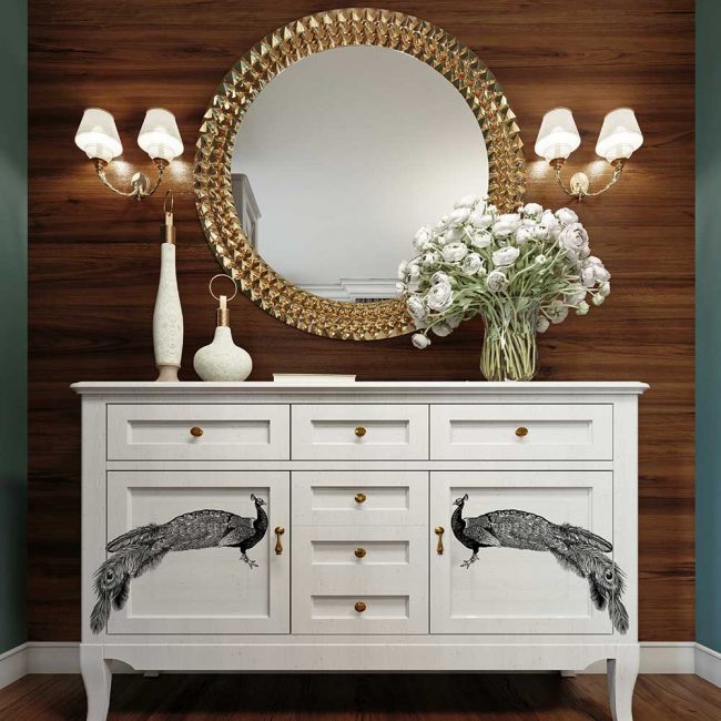 Regal Peacock - Rub-On Decor Middy-Transfer by Redesign with Prima!