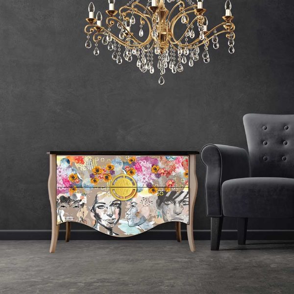 In Truth, Beauty - CeCe – Rub-On Furniture Decal Transfer - Redesign with Prima - 24″X35″