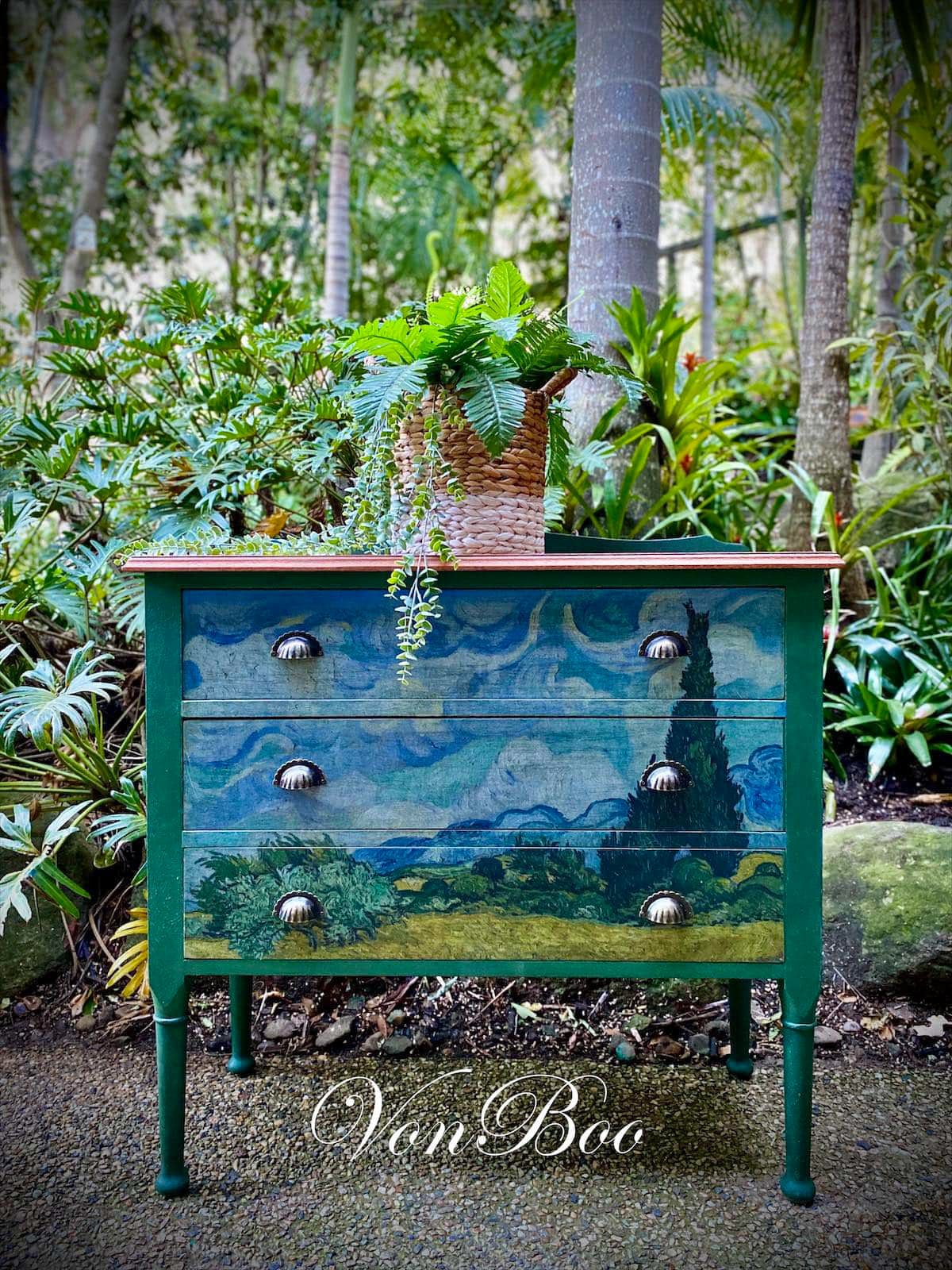 Wheatfields and Cypresses