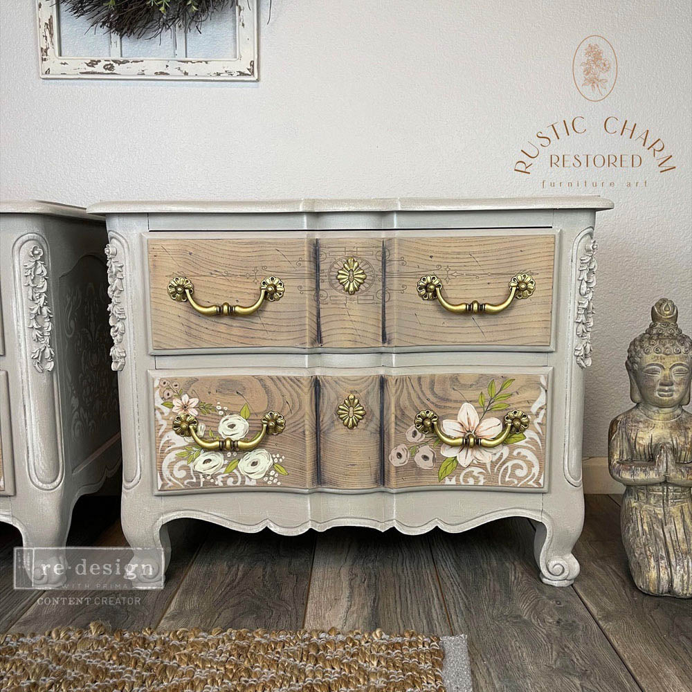Painted Florals - Decal Transfer by Redesign with Prima!