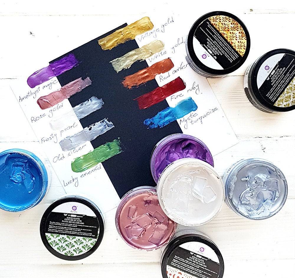 Rose Gold - Finnabair Art Extravagance Icing Paste - Redesign with Prima