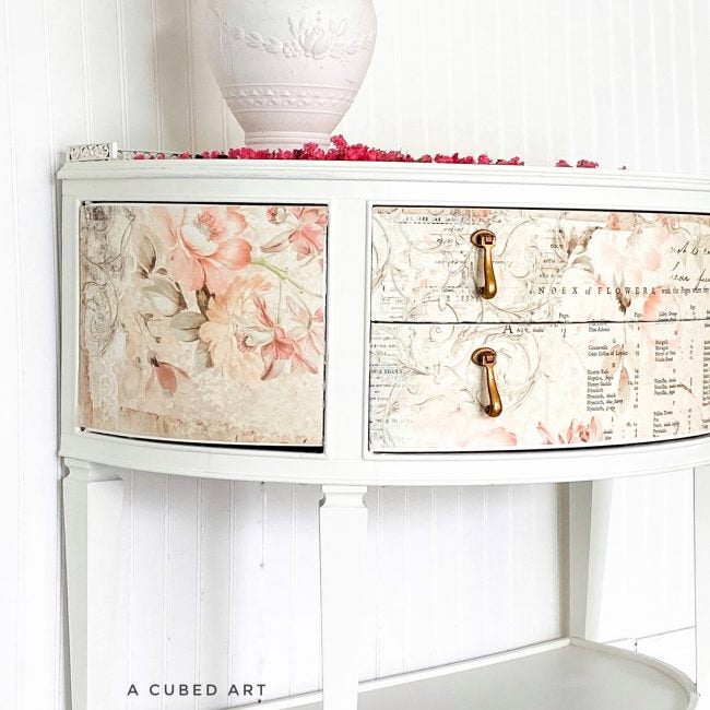 Floral Parchment - Decoupage Paper