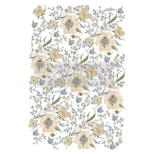Goldenrod Florals - Rub-On Decor Furniture Transfer by Redesign with Prima!