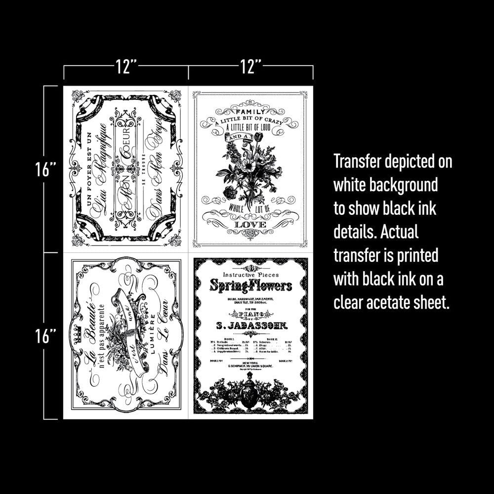 Spring Flowers  Furniture Decal Transfer by Redesign with Prima!
