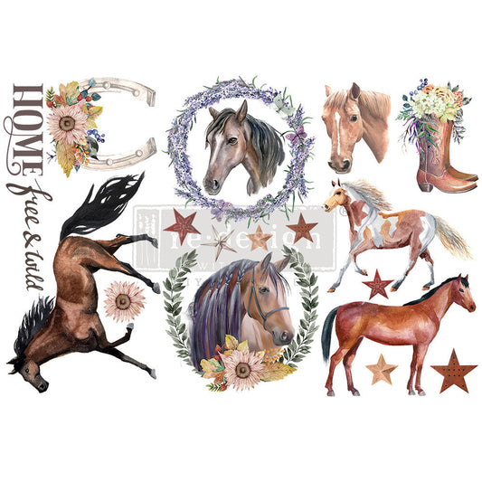 Wild Soul - Rub-On Furniture Decal Mini-Transfer by Redesign with Prima!