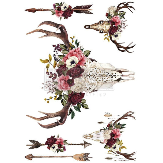 Beautifully Native - Rub-On Furniture Decal Transfer by Redesign with Prima!