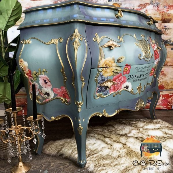 Wondrous Floral II - Rub-On Furniture Decal Transfer by Redesign with Prima!