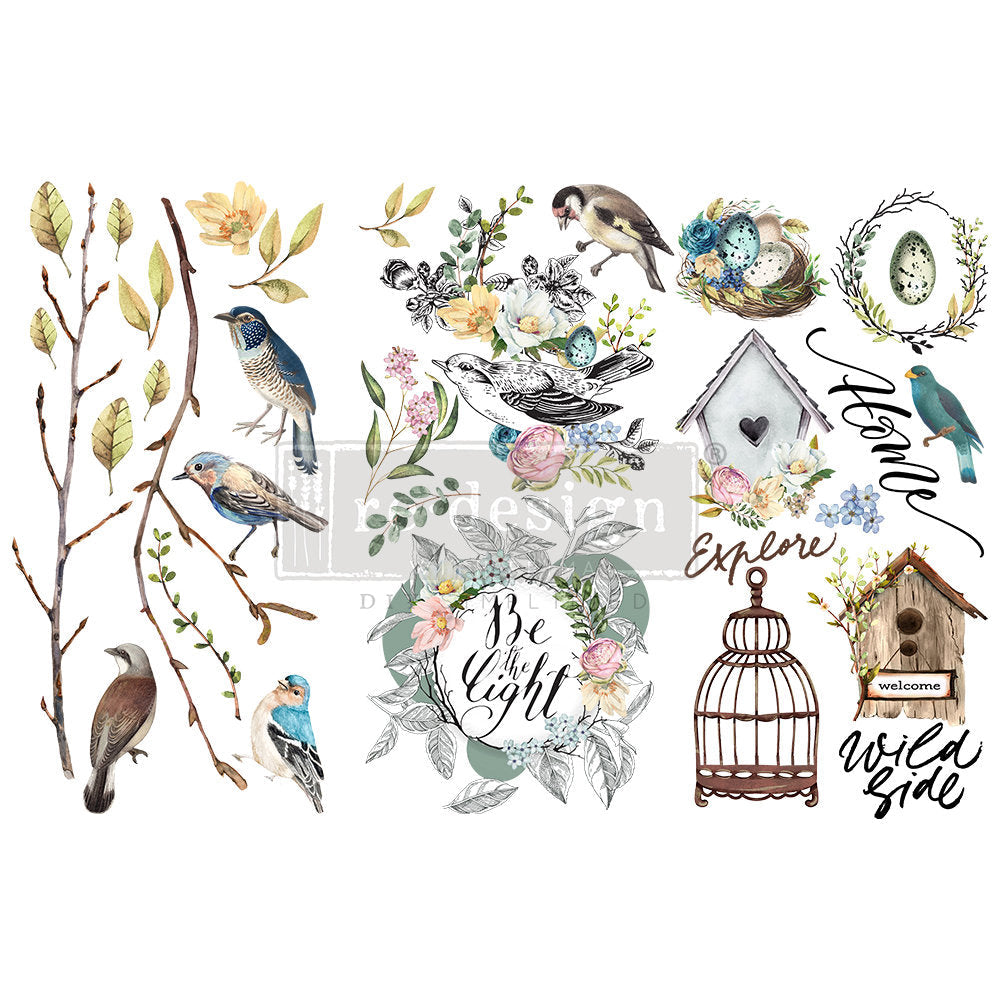Garden Marvels – Rub-On Furniture Decal Mini-Transfer by Redesign with Prima!