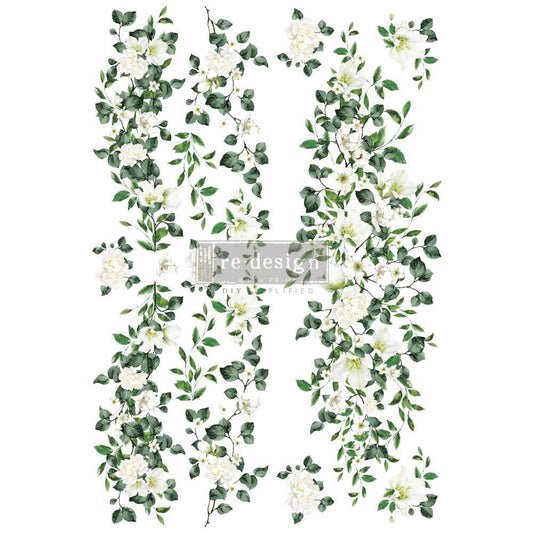 Trellis Flowers - Decal Transfer by Redesign with Prima!