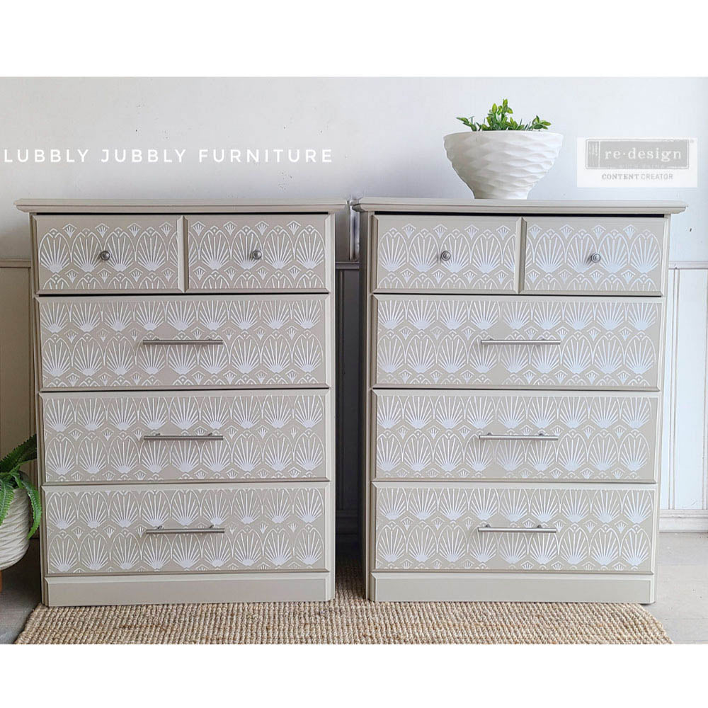 Art Deco - Stencil 20"x16" by Redesign with Prima!