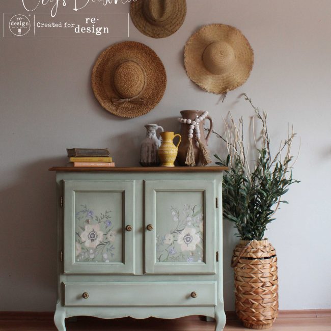 Goldenrod Florals - Rub-On Decor Furniture Transfer by Redesign with Prima!