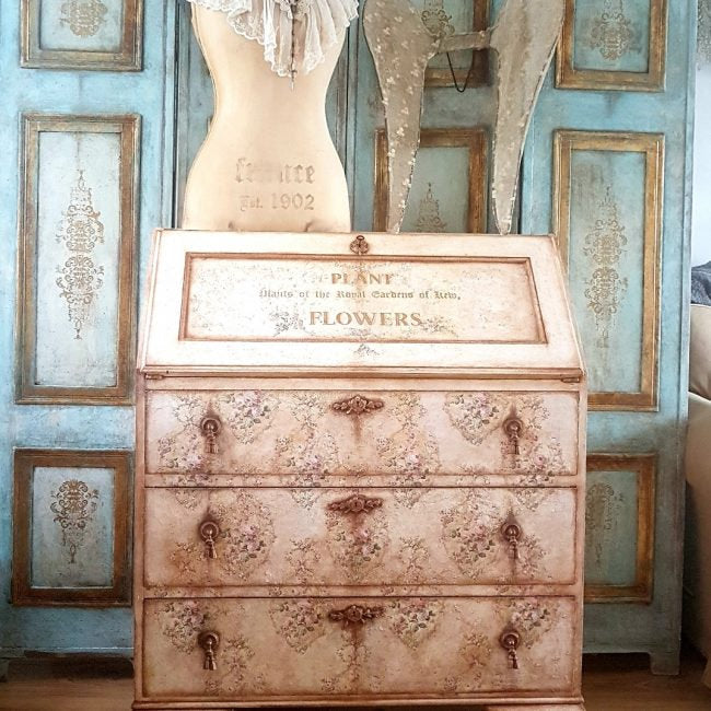 Floral Court - Discontinued - Furniture Decal Transfer ReDesign by Prima!