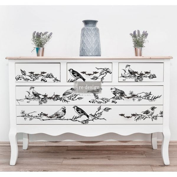 Birds and Berries Decal Transfer by Redesign with Prima!