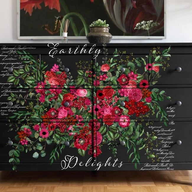 Earthly Delights Transfer by redesign with Prima! Furniture decal transfer!