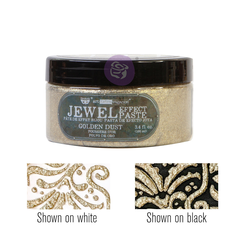 Golden Dust Art Extravagence Jewel Texture pastes, sparkly paste, stencil paste