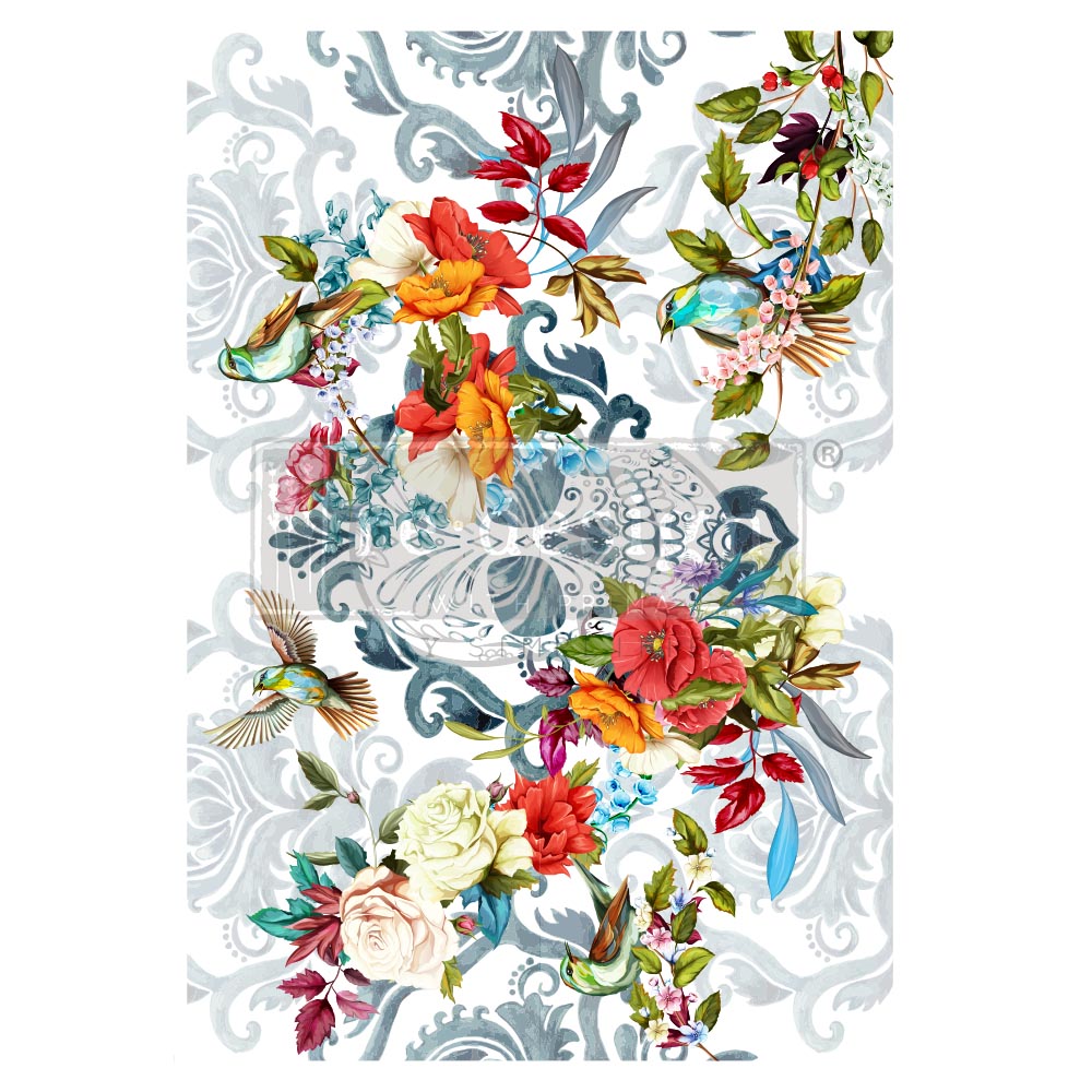 Sweet Dreaming - Rub-On Furniture Decal transfer by redesign with Prima!