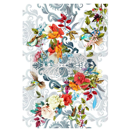 Sweet Dreaming - Rub-On Furniture Decal transfer by redesign with Prima!