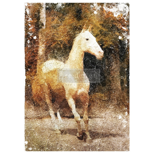 White Majesty - A1 Decoupage Paper