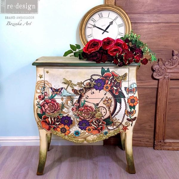 Inked Flash - CeCe - Transfer by Redesign with Prima! Furniture decal transfer!