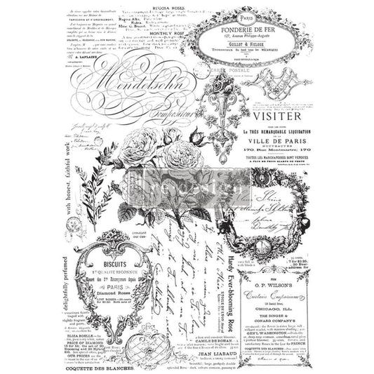 Paris Valley - Rub-On Furniture Decal Transfer by Redesign with Prima!
