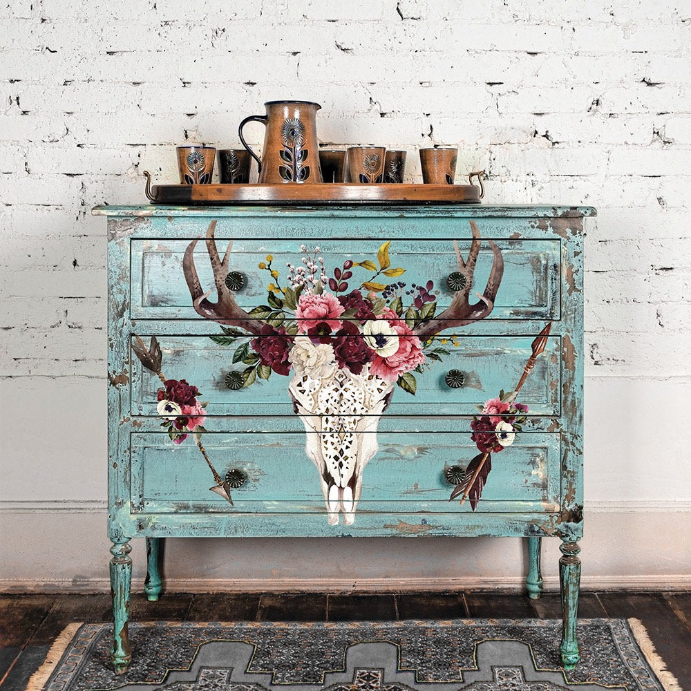 Beautifully Native - Rub-On Furniture Decal Transfer by Redesign with Prima!