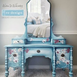 Wildflowers Furniture Decal Transfer by Redesign with Prima!