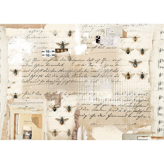 Mysterious Notes Rice Paper by redesign with Prima!
