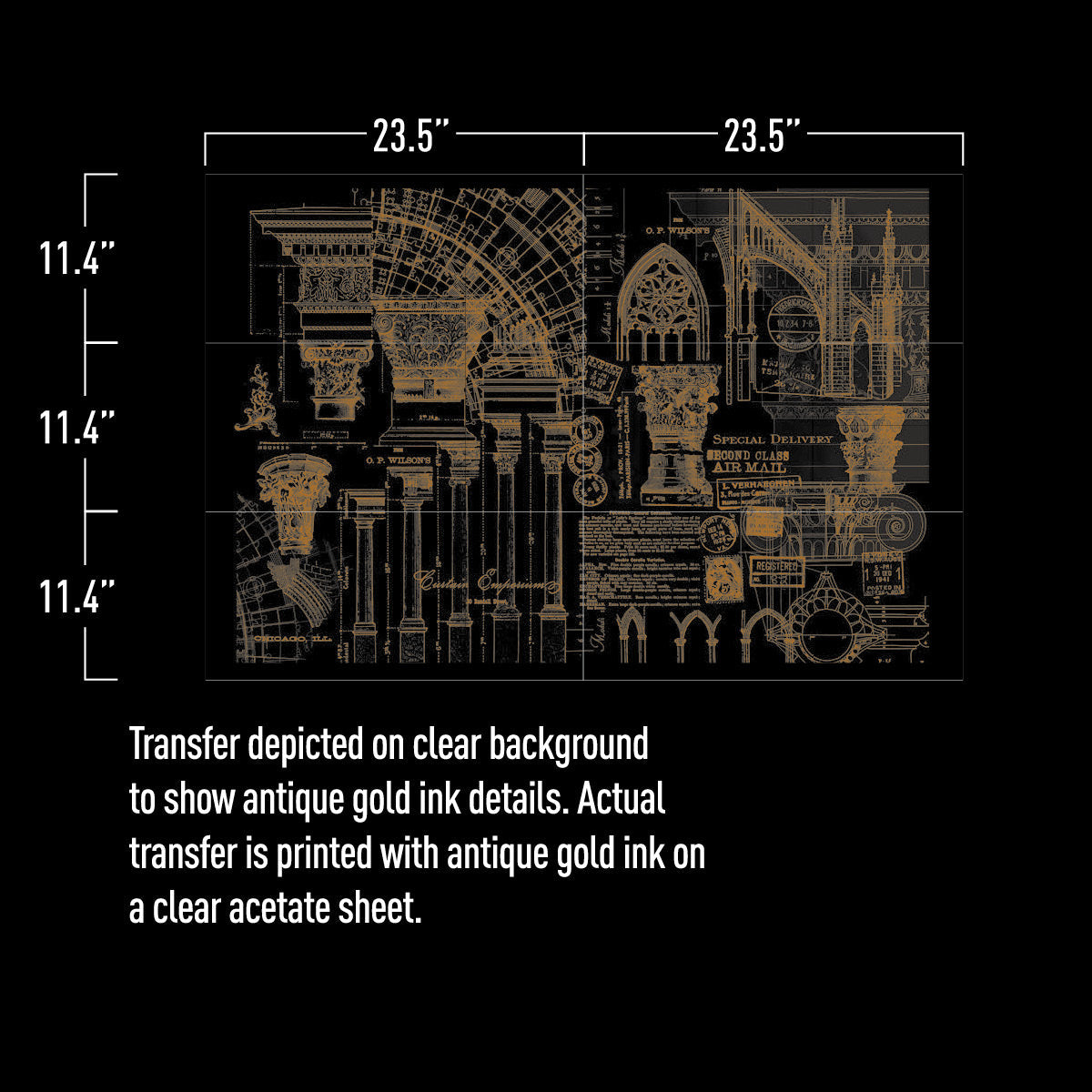 Architecture - Rub-On Decor Transfer by Redesign with Prima!
