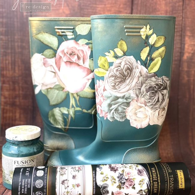 Vintage Dream - Rub-On Furniture Decal transfer by redesign with Prima!