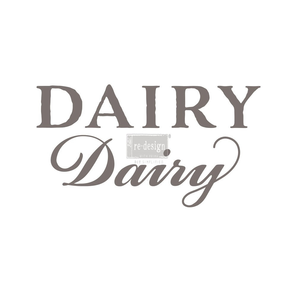 Dairy - Furniture Decal Transfer by Redesign with Prima!