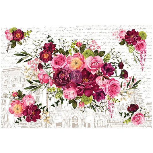 Royal Burgundy - Rub-On Furniture Decal Transfer by redesign with Prima!