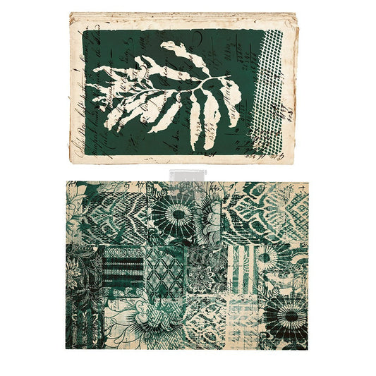 Algae Print - Rub-On Furniture Decal Transfer by Redesign with Prima!