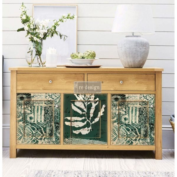 Algae Print - Rub-On Furniture Decal Transfer by Redesign with Prima!