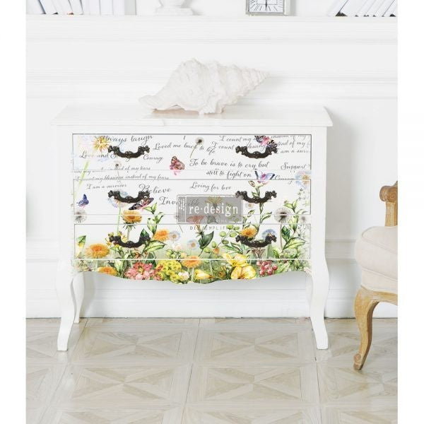 Cancer Awareness - Rub-On Furniture Decal Transfer by Redesign with Prima!