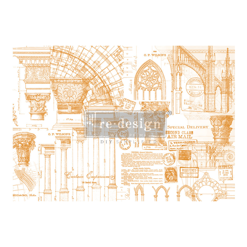 Architecture - Rub-On Decor Transfer by Redesign with Prima!