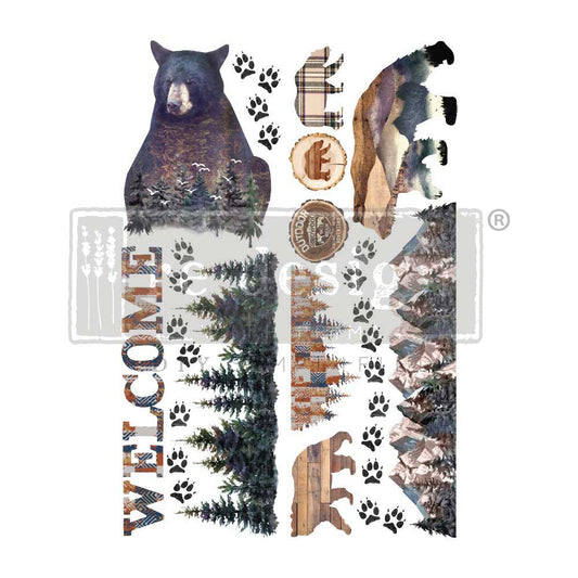 Cabin Getaway - Rub-On Furniture Decal Transfer by Redesign with Prima!