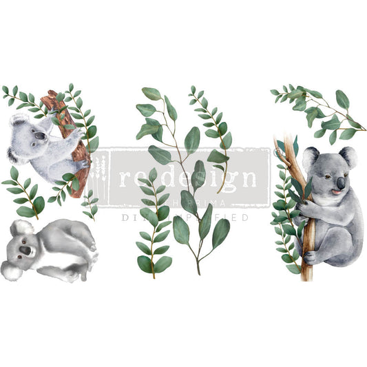 Friendly Koala - Rub-On Furniture Decal Mini-Transfer by Redesign with Prima!