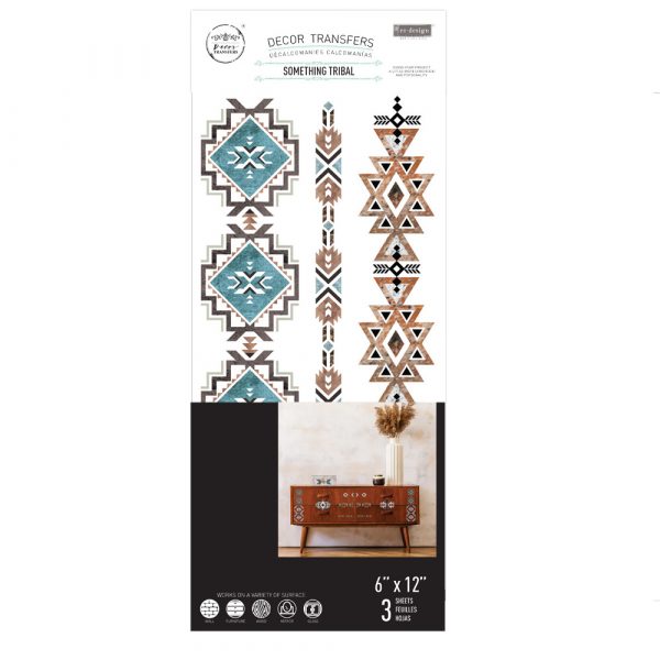 Something Tribal - Rub-On Furniture Decal Mini-Transfer by Redesign with Prima!