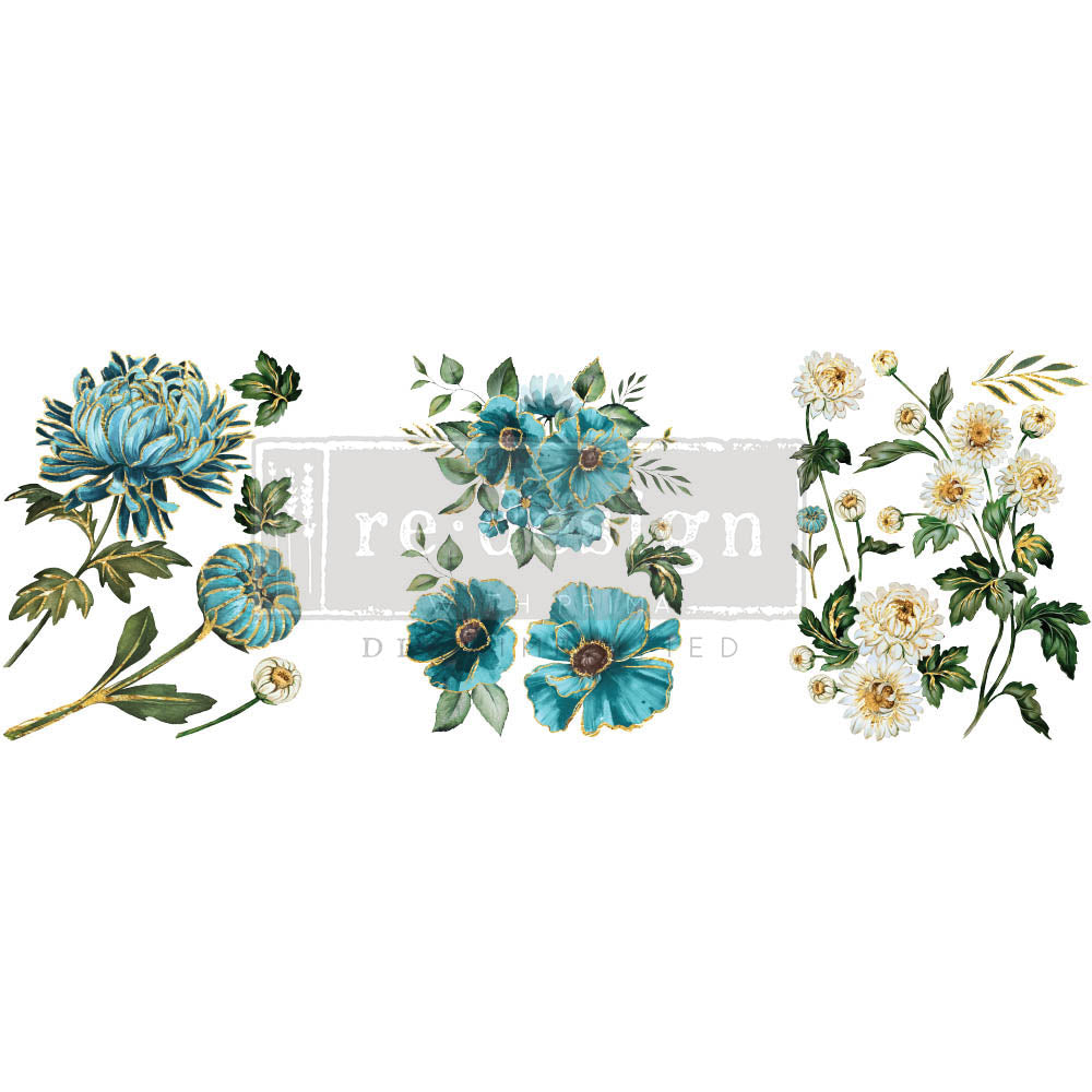 Gilded Floral - Rub-On Decor Middy-Transfer by Redesign with Prima!