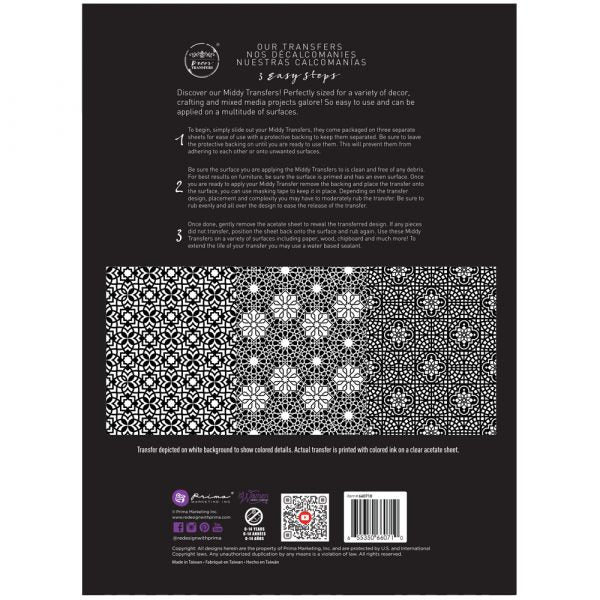 Magical Marrakesh - Rub-On Decor Middy-Transfer by Redesign with Prima!