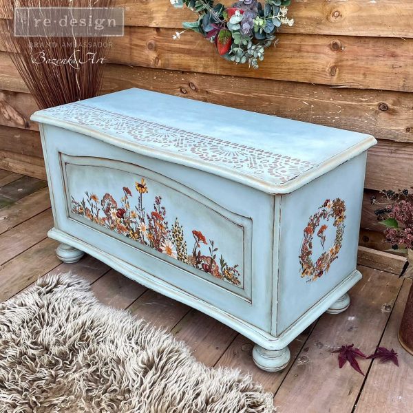 Dried Wildflowers - Rub-On Decor Middy-Transfer by Redesign with Prima!