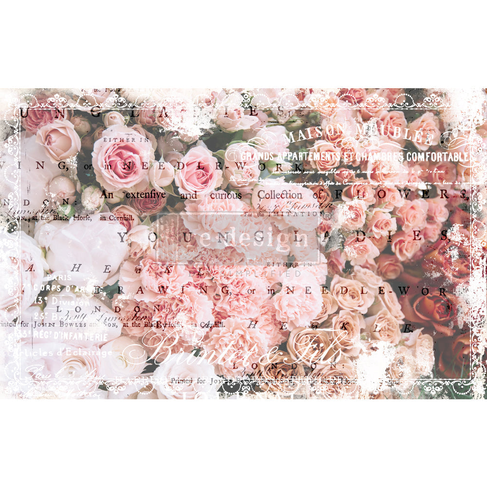 Angelic Rose Garden - Decoupage Paper