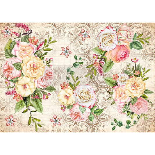 Amiable Roses Rice Paper by redesign with Prima!