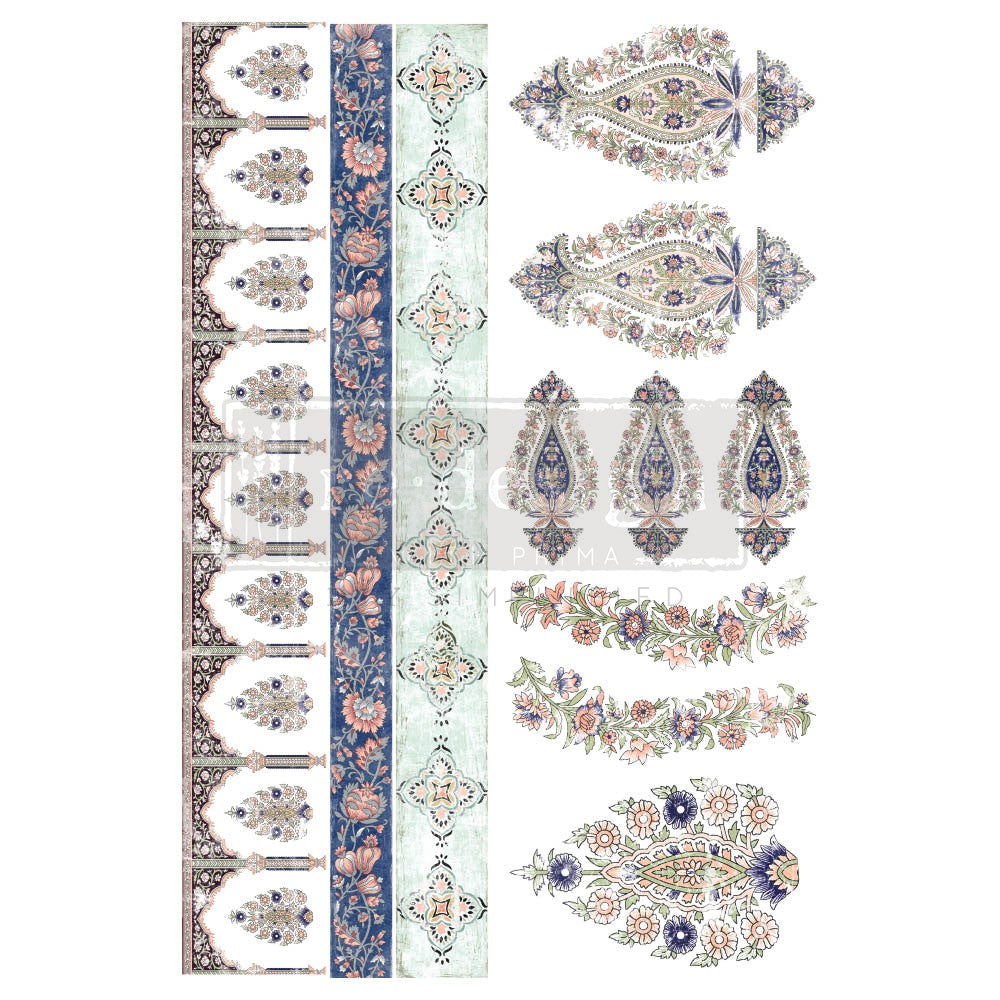 Elegant Accents - Rub-On Furniture Decal transfer by redesign with Prima!