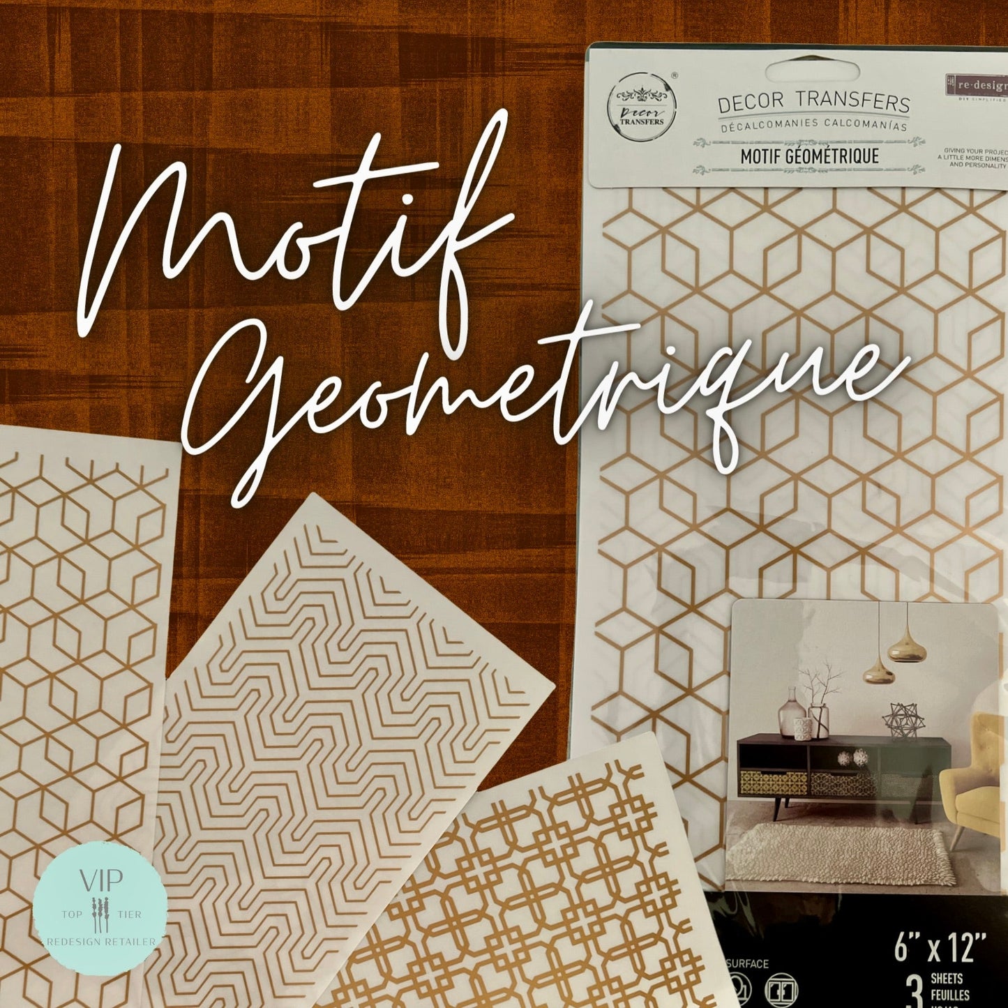 Motif Geometrique - VIP Exclusive - Mini-Transfer by Redesign with Prima!
